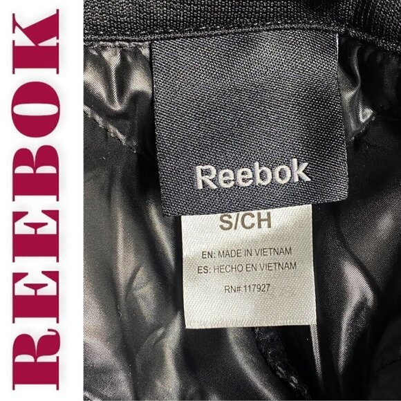 NWOT REEBOK Alpine Black Stretchy Quilted Mock Neck Full Zip Active Jacket Small - Picture 7 of 10